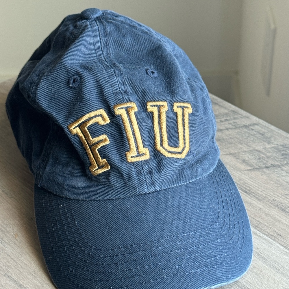 PINK Victoria's Secret FIU Blue and Gold Hat - Florida International University